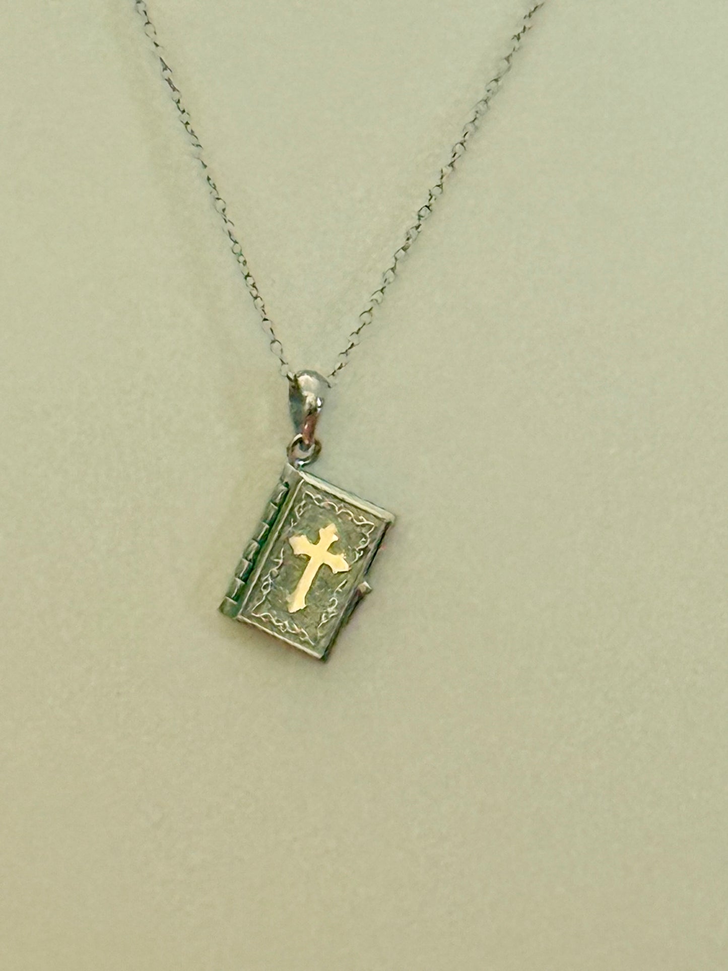 Cross/Bible Necklace!