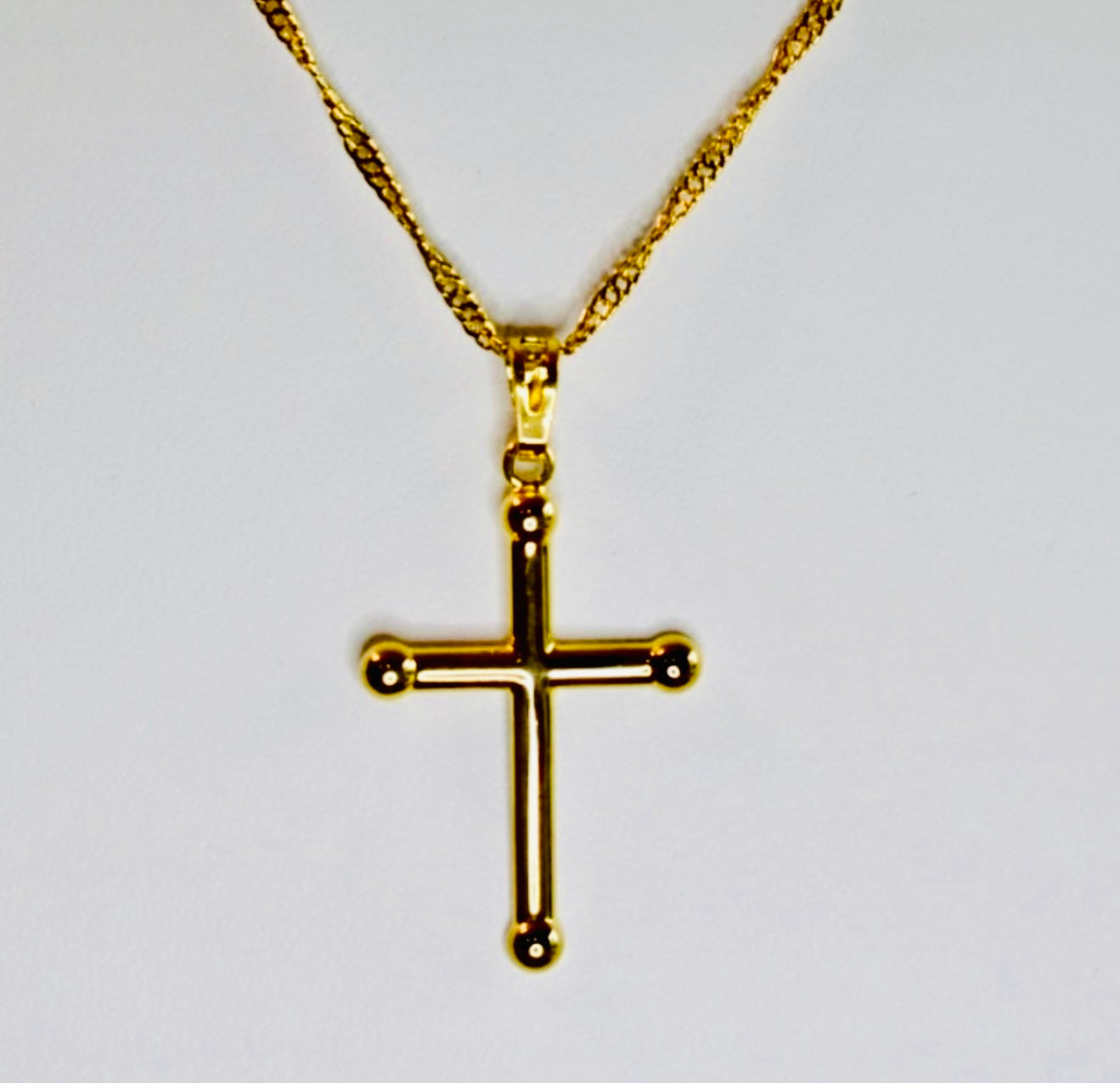 Gold Filled Cross Pendant Necklace!
