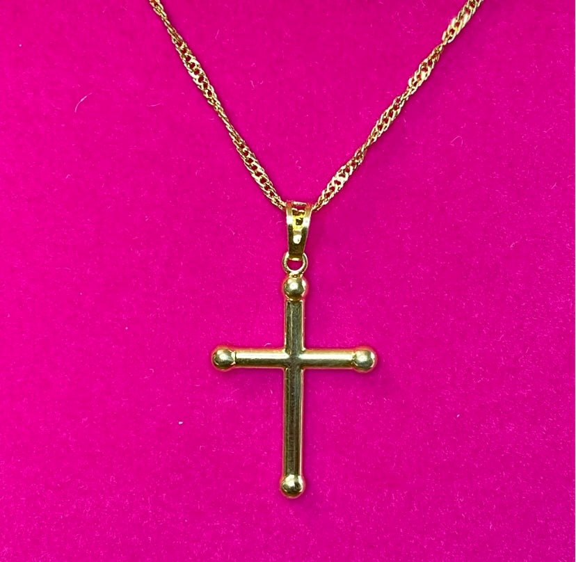 Gold Filled Cross Pendant Necklace!