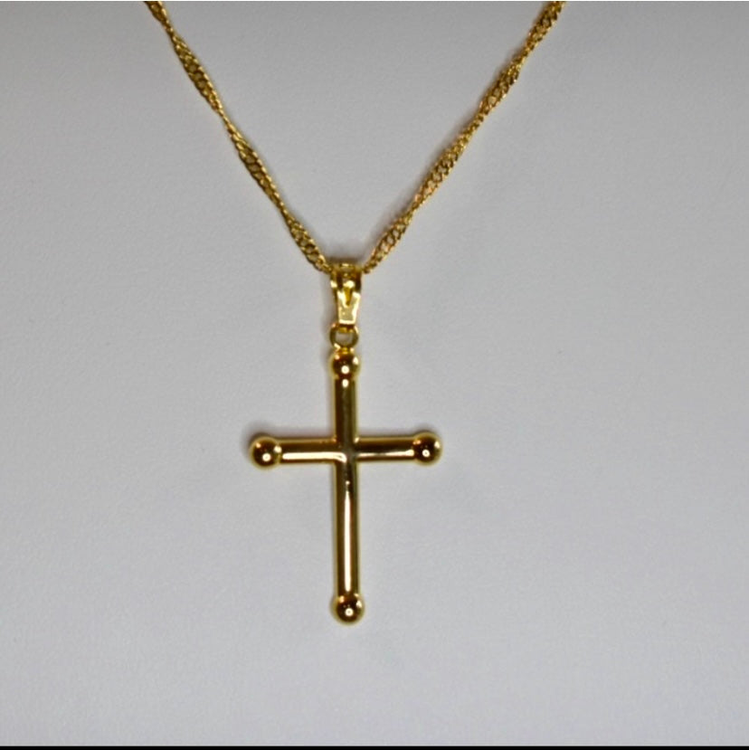 Gold Filled Cross Pendant Necklace!