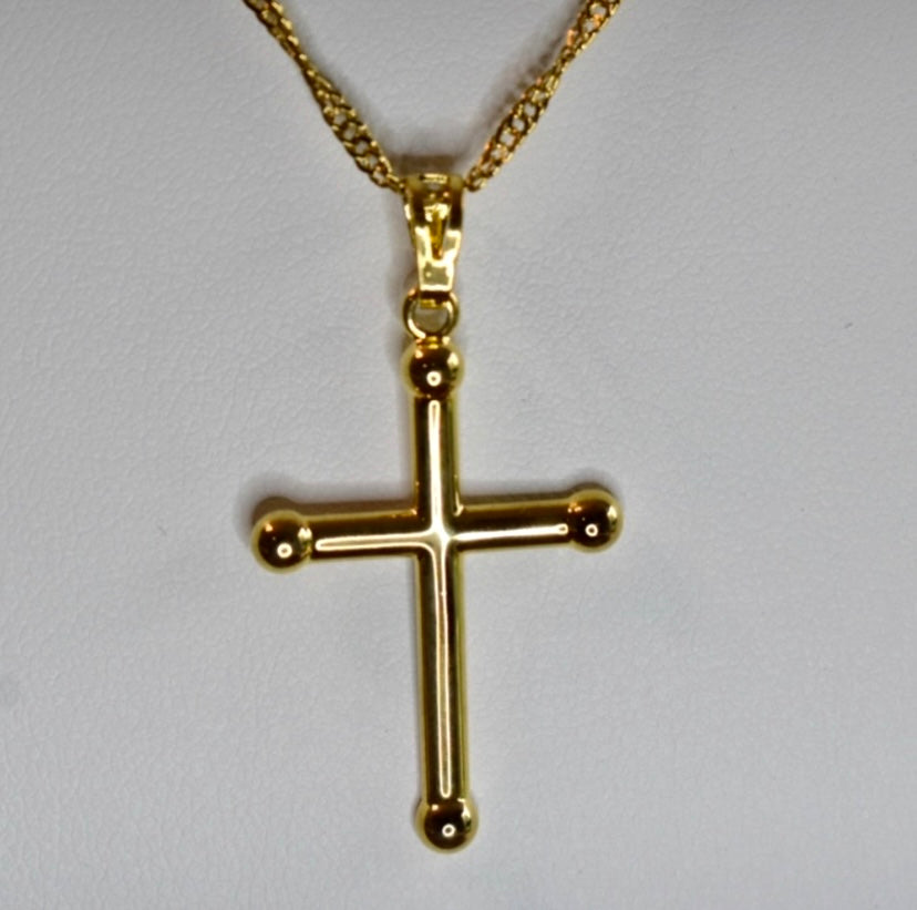 Gold Filled Cross Pendant Necklace!