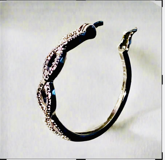 Diamond Accented Hoop Earrings!