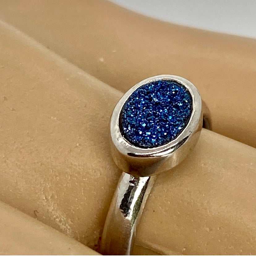 Blue Druzy Ring! 8