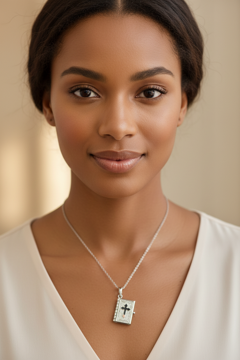 Cross/Bible Necklace!