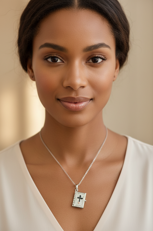Cross/Bible Necklace!