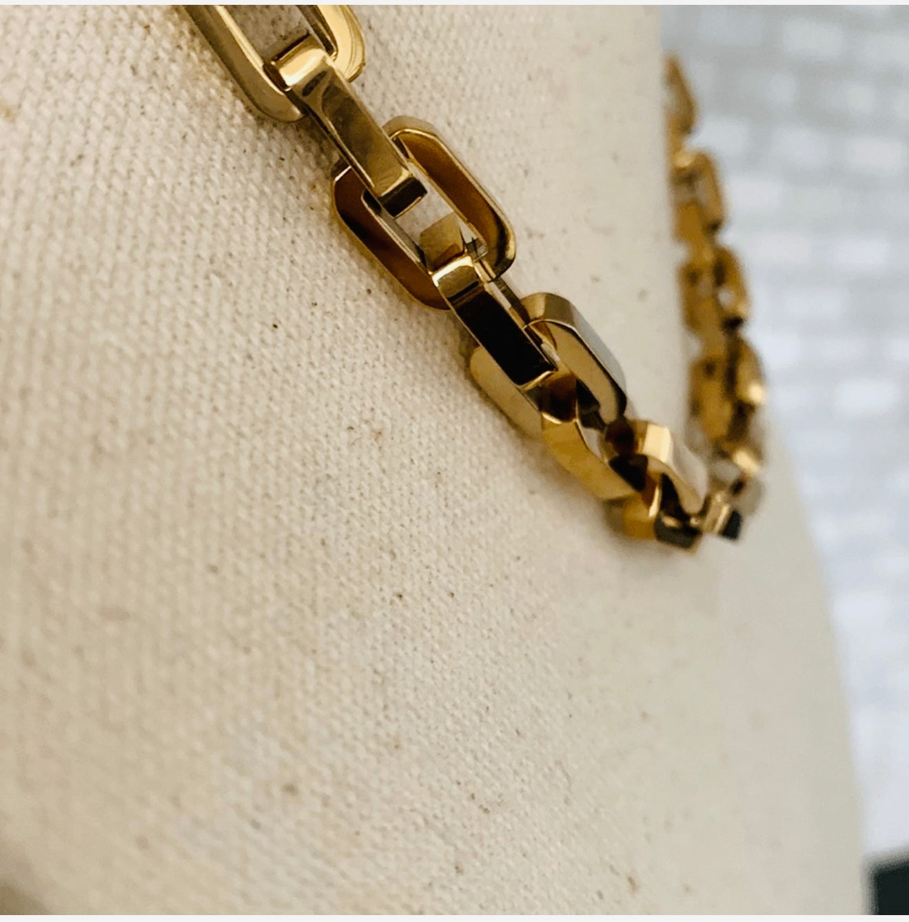 Gold Vermeil Link Necklace!