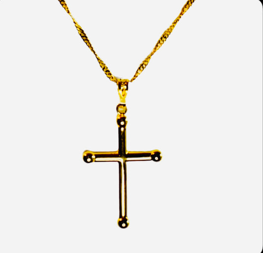 Gold Filled Cross Pendant Necklace!
