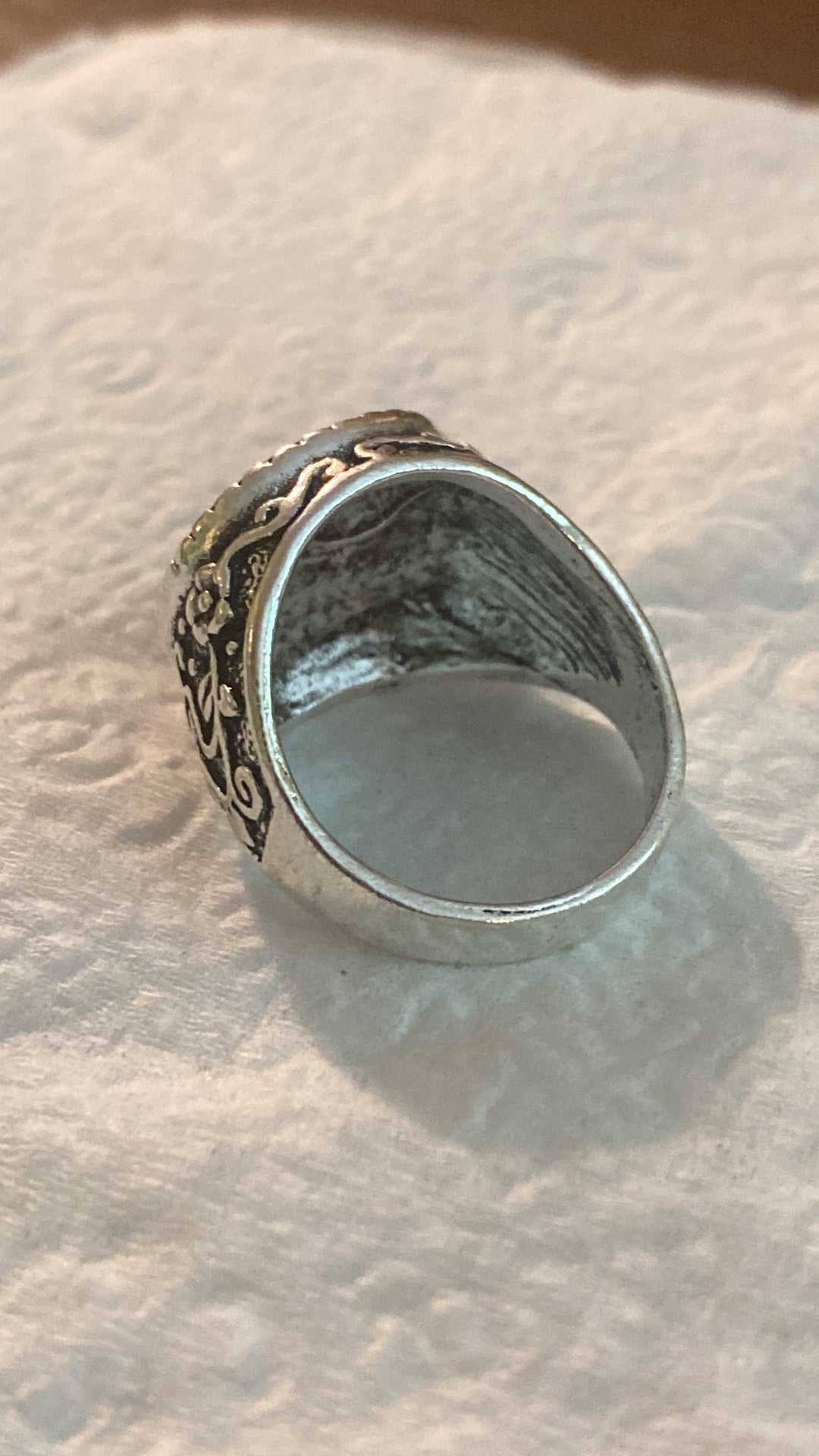 Silver Plated Statement Ring! 9.5