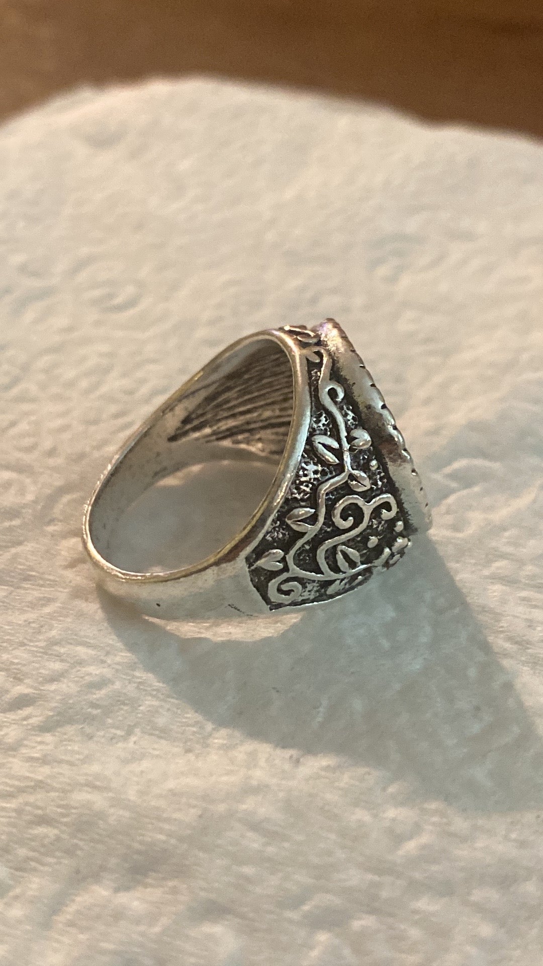 Silver Plated Statement Ring! 9.5