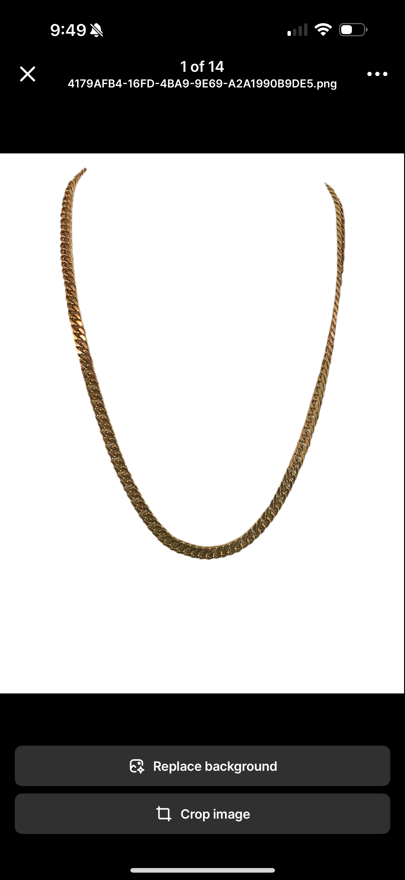 Men’s 18K Gold Plated Chain