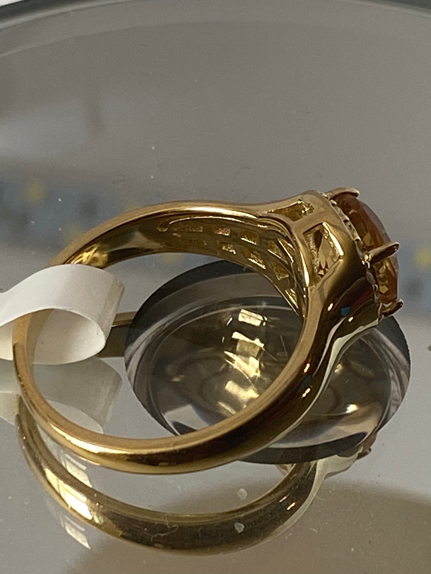 Ladies Citrine Crystal Ring! 9