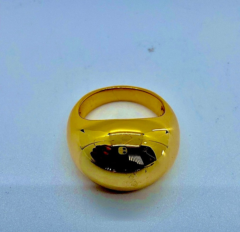 14K Gold Plated Signet Ring! 7