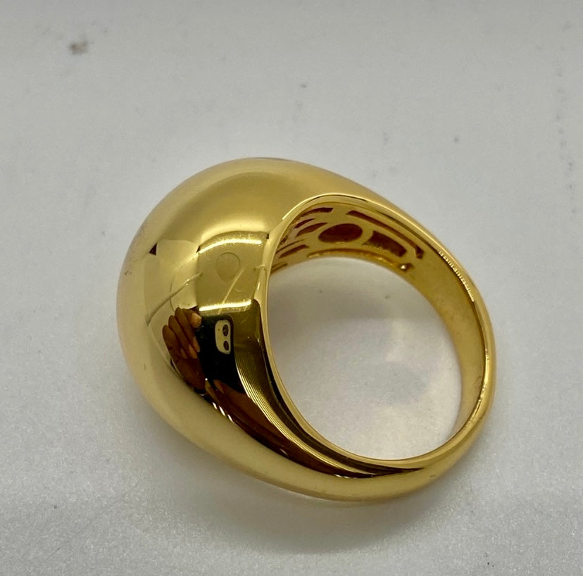 14K Gold Plated Signet Ring! 7