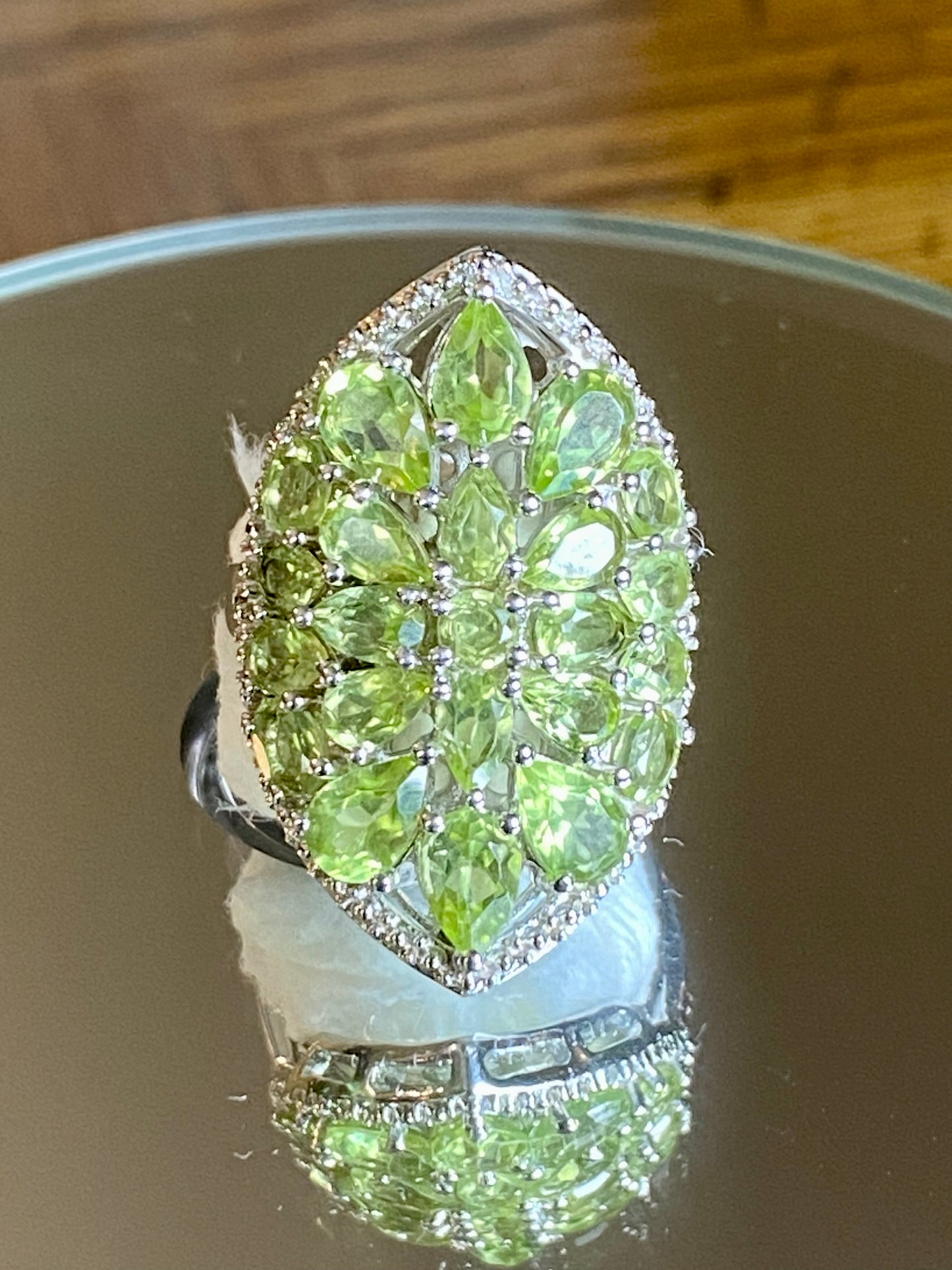 Peridot Shield Ring! 5