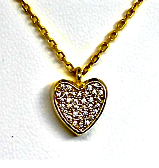 Ladies Heart Pendant Necklace!