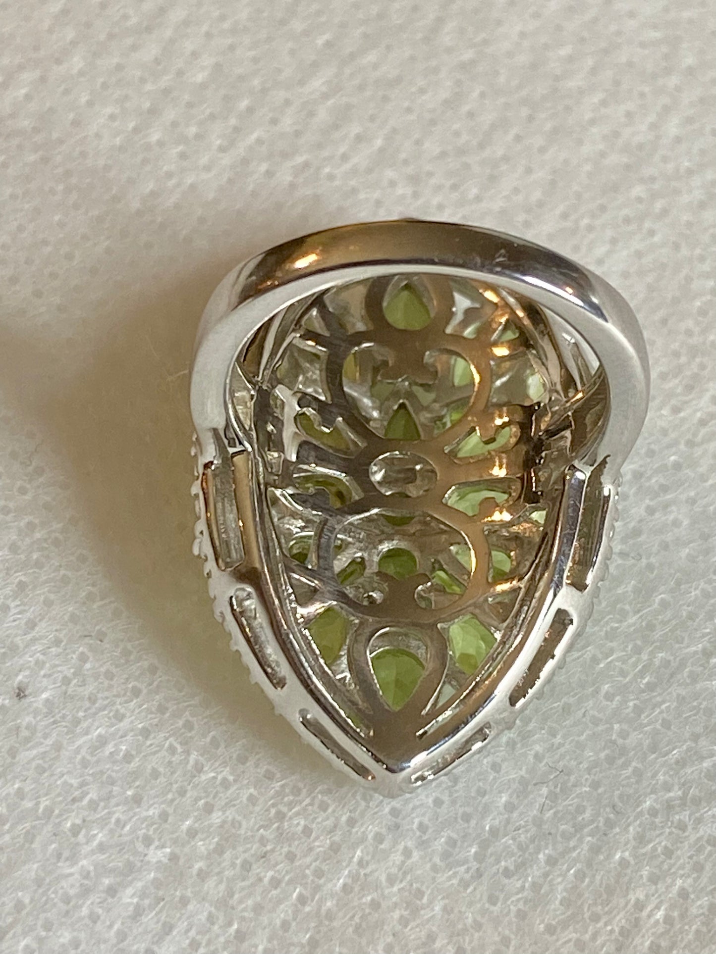 Peridot Shield Ring! 5